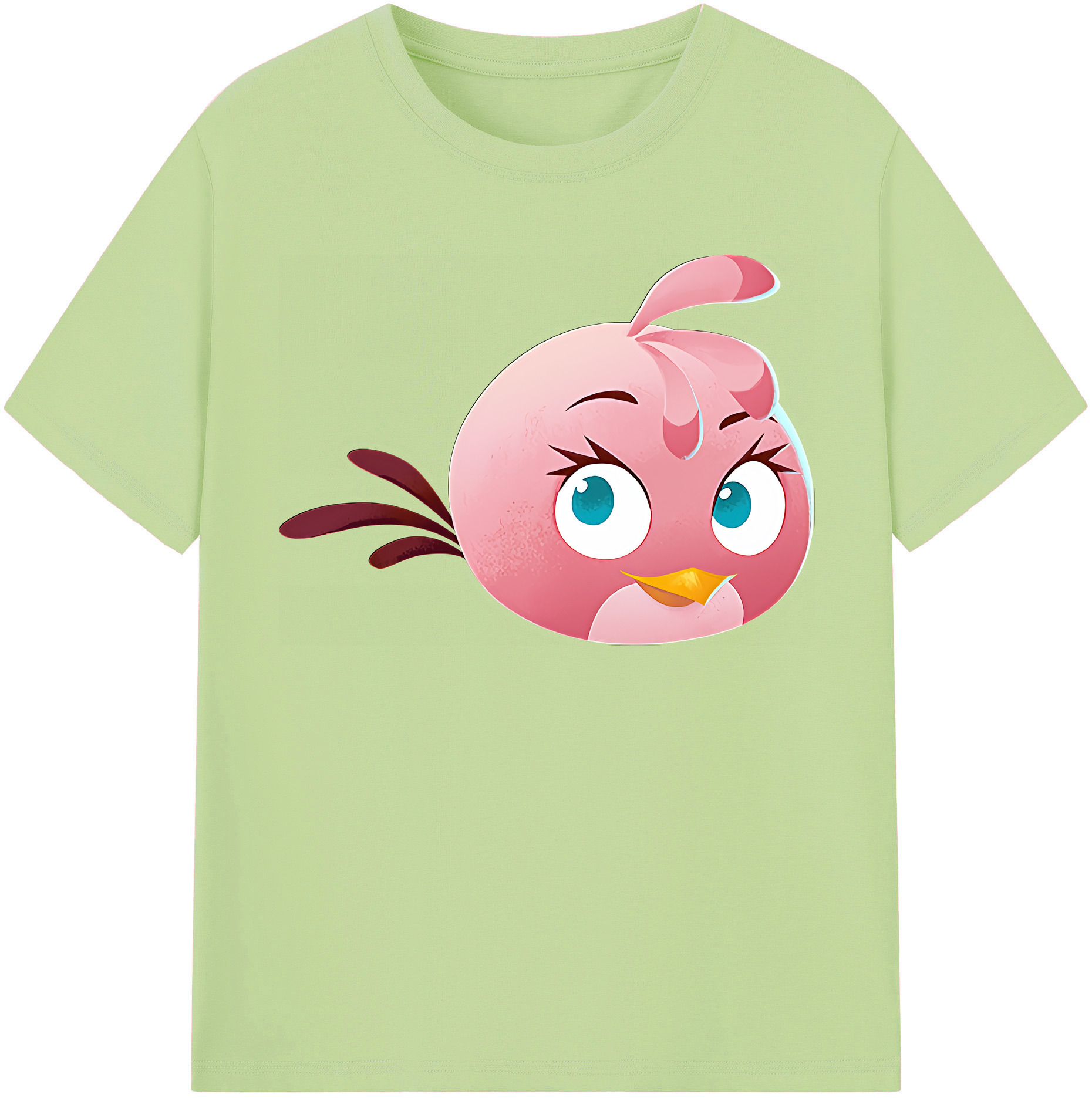 （画像用） Angry Birds アングリーバード 綿100％半袖Tシャツ（フロントプリント）